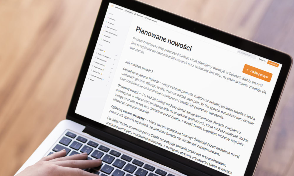 Nowa strona pomysly.sellasist.pl – twórz z nami lepsze oprogramowanie