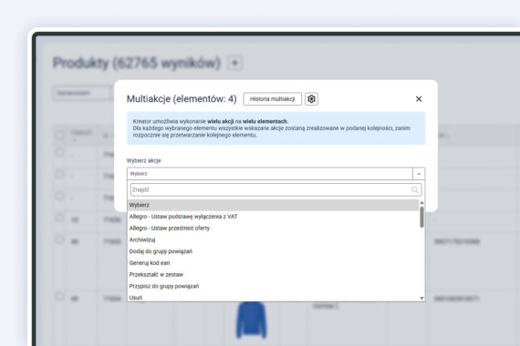 Multiakcje – nowa funkcjonalność w Sellasist