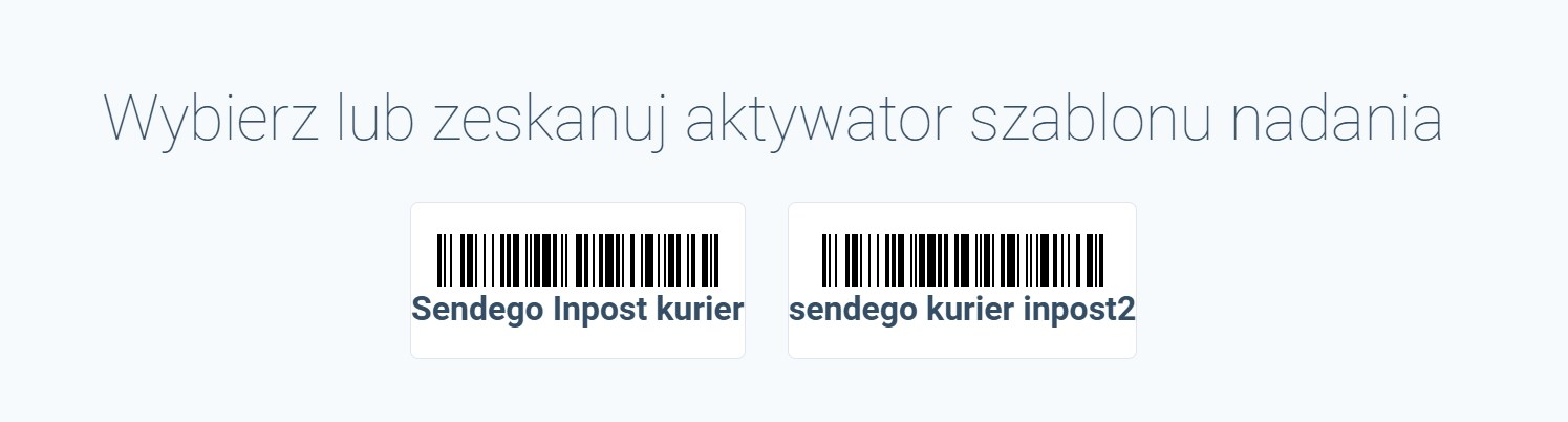 Aktywatory szablonów nadania