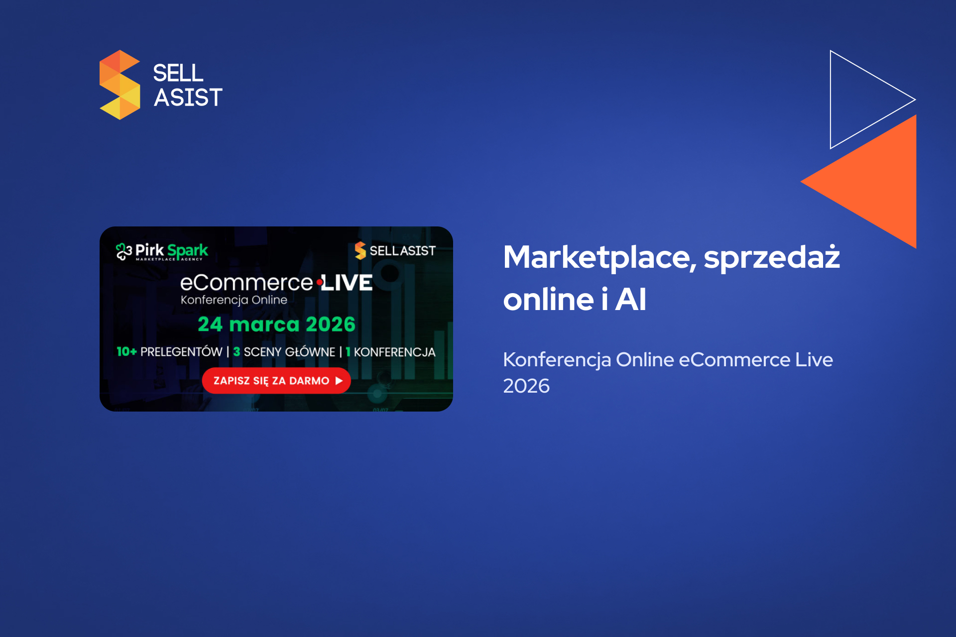 Marketplace, sprzedaż online i AI – Konferencja Online eCommerce Live 2026
