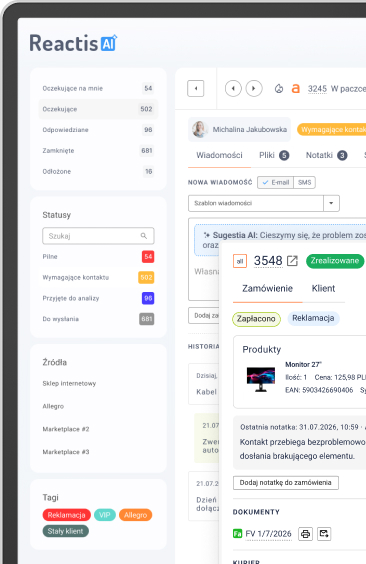 Reactis — zespół przy pracy