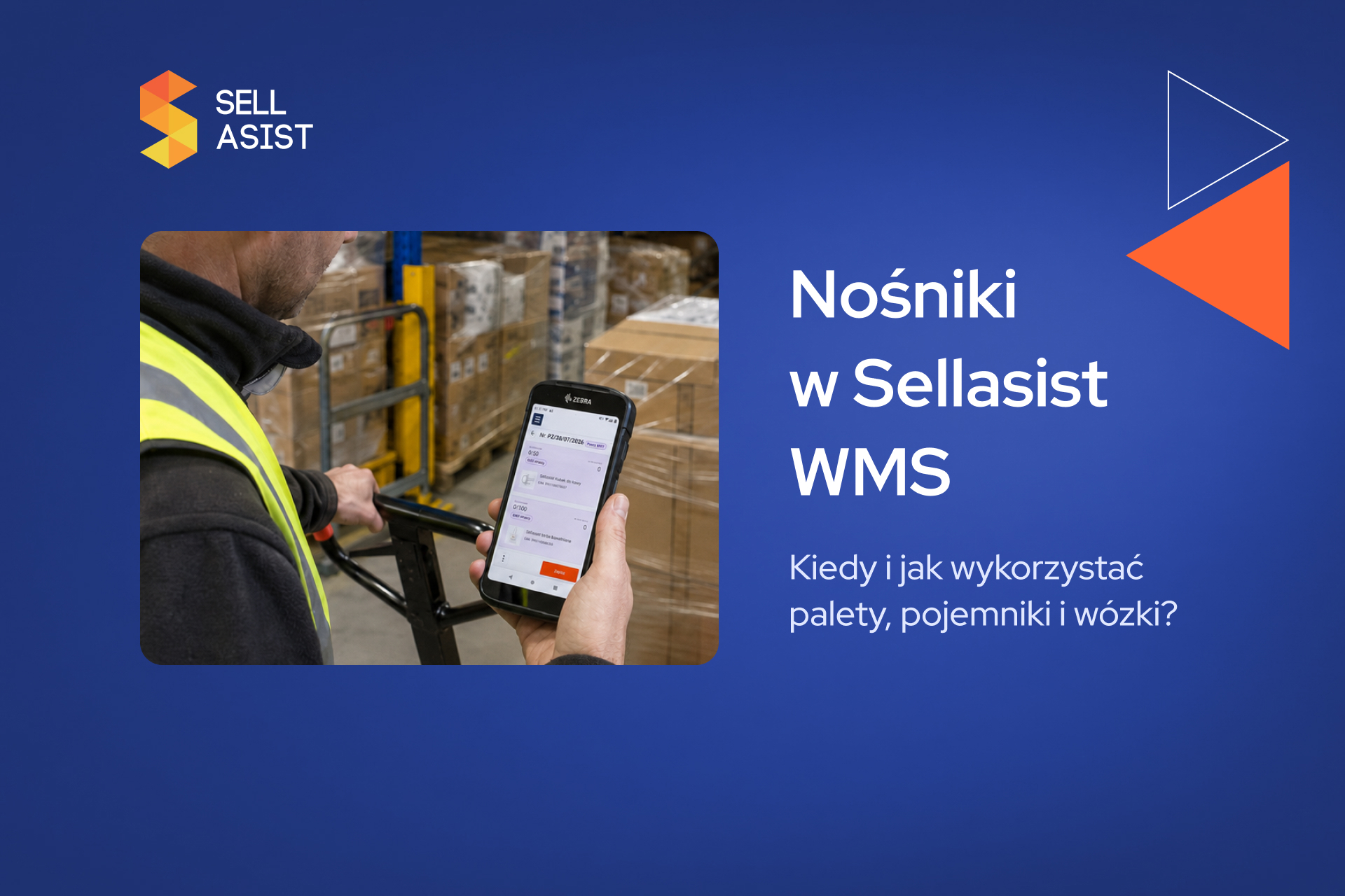 Nośniki w Sellasist WMS: Kiedy i jak wykorzystać palety, pojemniki i wózki?